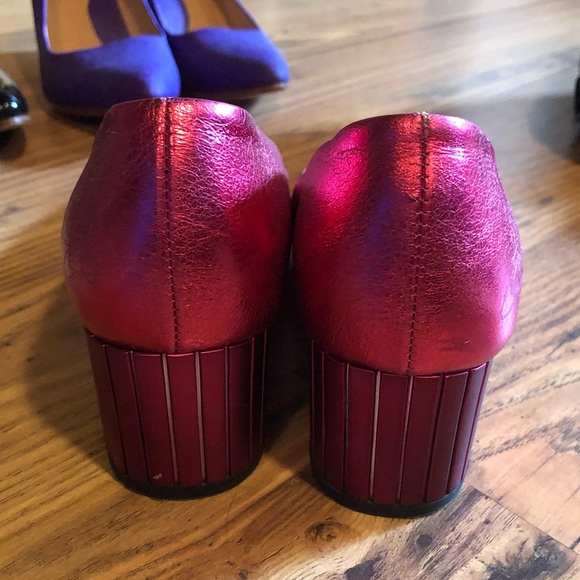 Fluevog Effortless family "Bebe" in metallic pink, size 7 - Picture 8 of 14